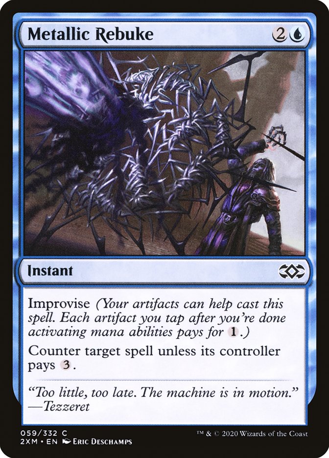 Metallic Rebuke 59/332 (Double Masters)  - Foil | Good Games Morley