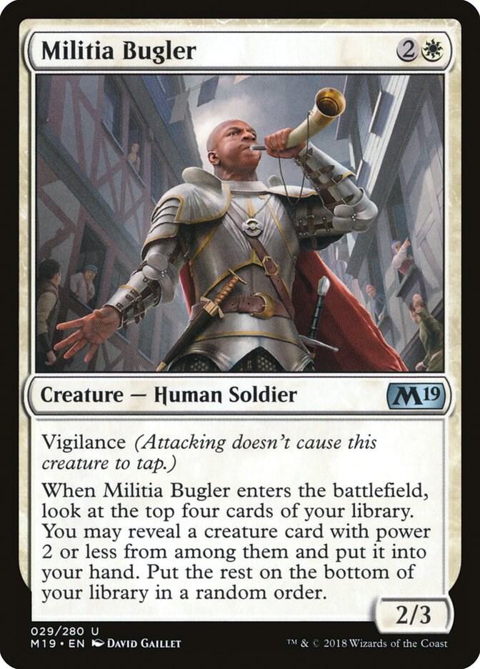Militia Bugler 29/280 (Core Set 2019)  - Foil | Good Games Morley