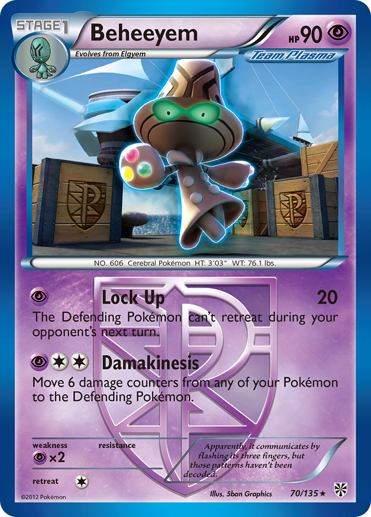 Beheeyem (70/135) [Black & White: Plasma Storm] | Good Games Morley