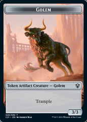 Golem (026) // Thopter Double-Sided Token [Commander 2021 Tokens] | Good Games Morley
