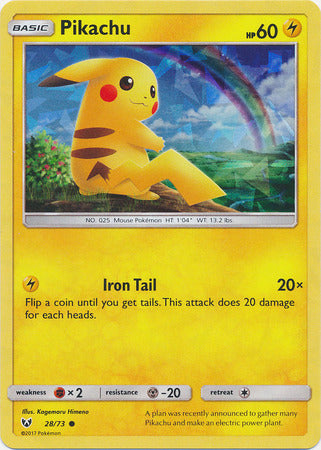 Pikachu (28/73) (Cracked Ice Holo) [Miscellaneous Cards] | Good Games Morley