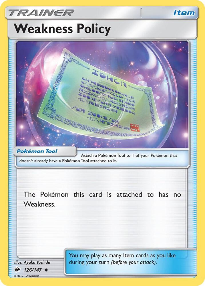 Weakness Policy 126/147 (SM - Burning Shadows)  | Good Games Morley