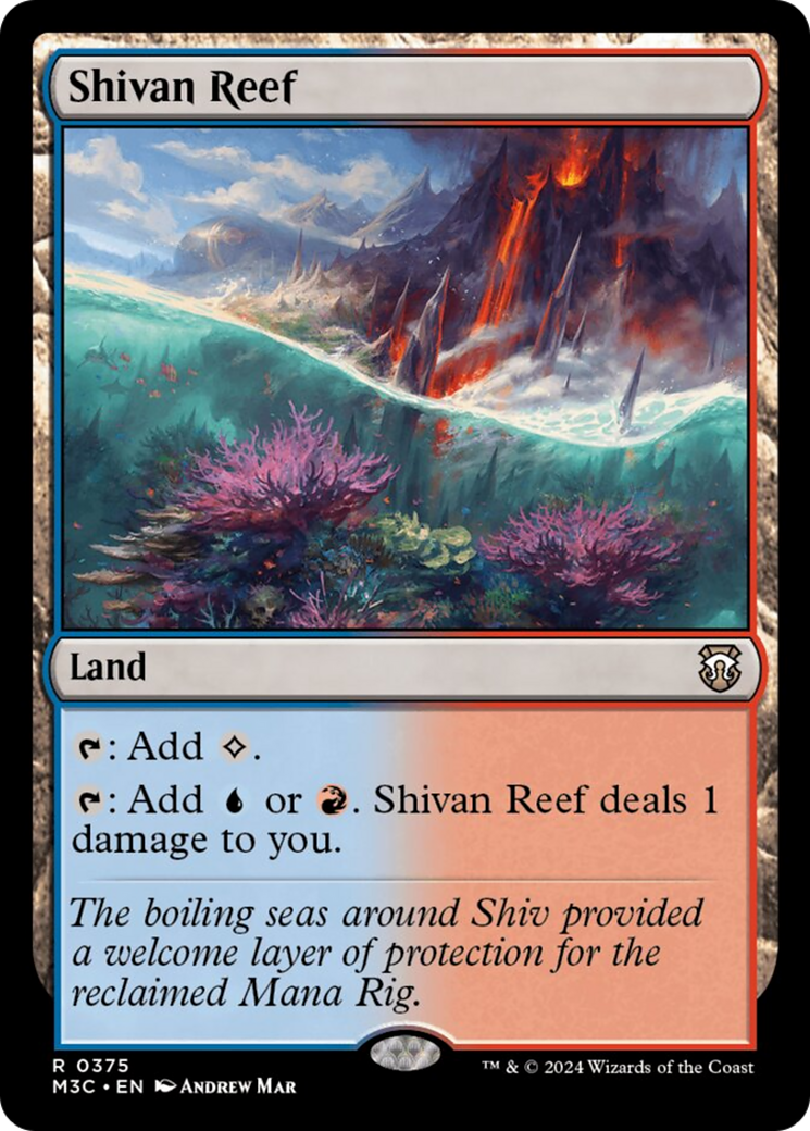 Shivan Reef (Ripple Foil) [Modern Horizons 3 Commander] | Good Games Morley