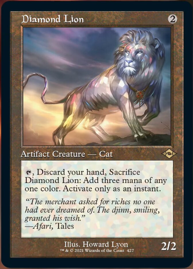 Diamond Lion (Retro Foil Etched) [Modern Horizons 2] | Good Games Morley