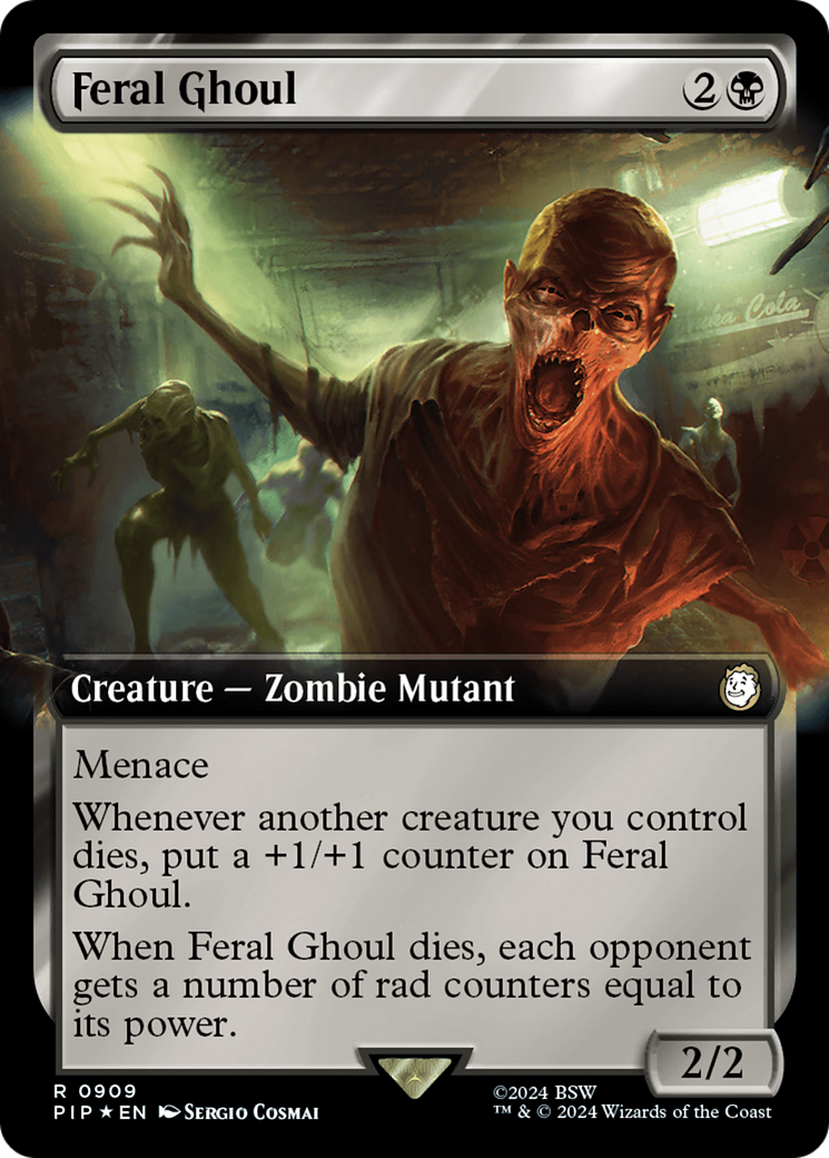 Feral Ghoul (Extended Art) (Surge Foil) [Fallout] | Good Games Morley