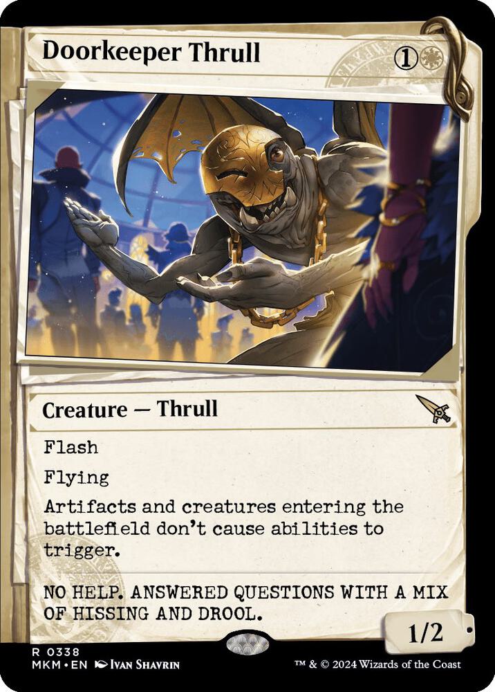 Doorkeeper Thrull 338/286 (Murders at Karlov Manor)  - Showcase Foil | Good Games Morley