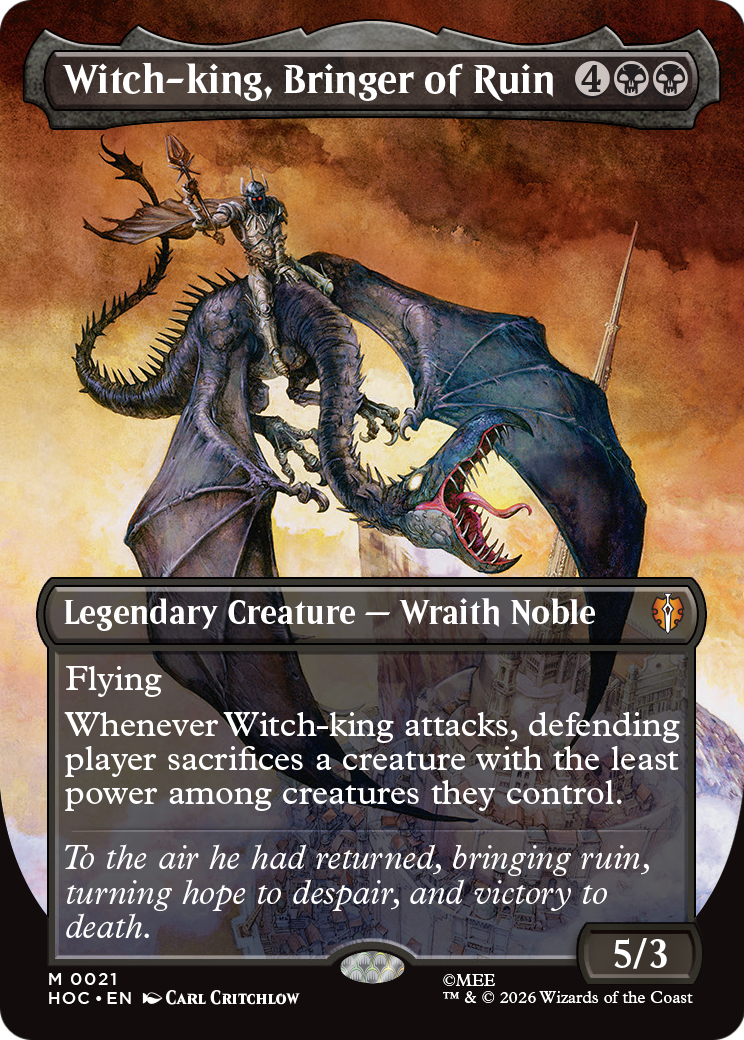 Witch-king, Bringer of Ruin (Borderless) [The Hobbit] | Good Games Morley