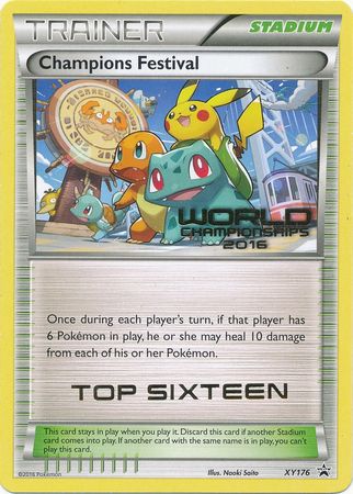 Champions Festival 2016 Top Sixteen (XY176) [XY: Black Star Promos] | Good Games Morley