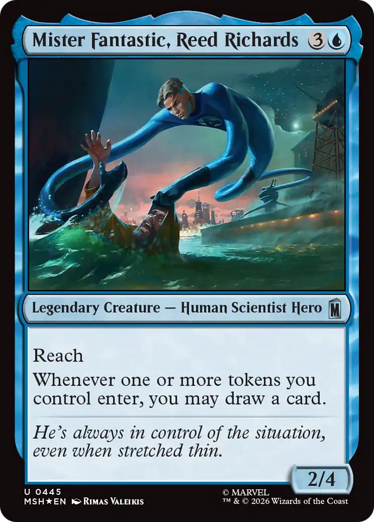 Mister Fantastic, Reed Richards (Surge Foil) [Marvel Super Heroes] | Good Games Morley