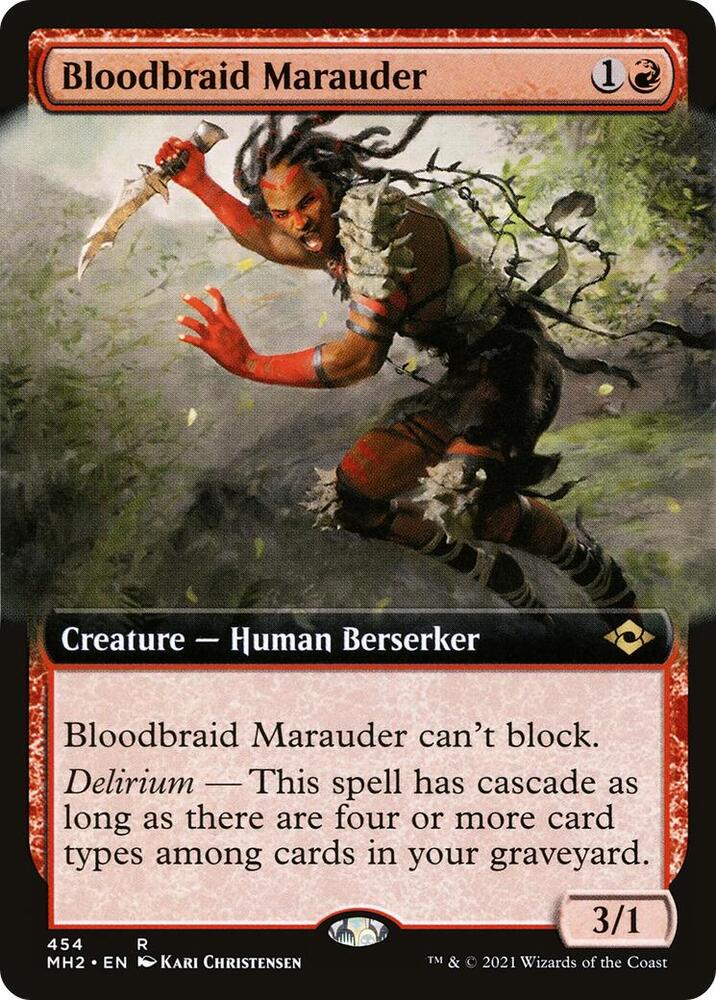 Bloodbraid Marauder Extended Art 454 (Modern Horizons 2)  | Good Games Morley