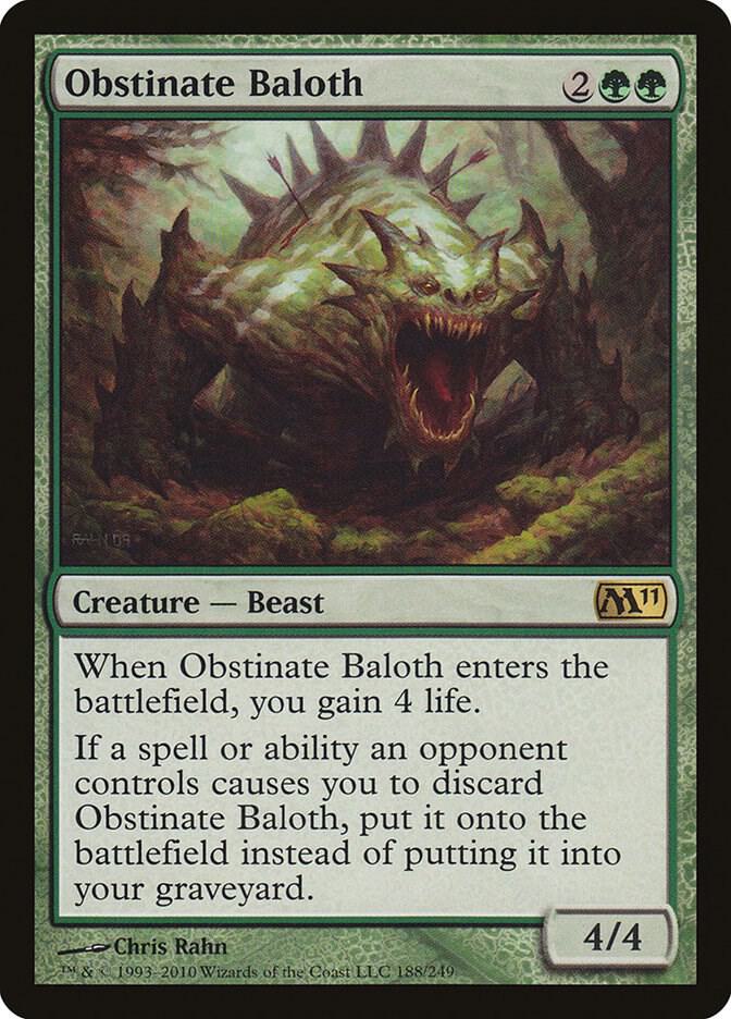 Obstinate Baloth 188/249 (Magic 2011 (M11))  | Good Games Morley