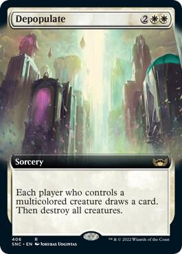 Depopulate Extended Art 406/281 (Streets of New Capenna)  - Foil | Good Games Morley