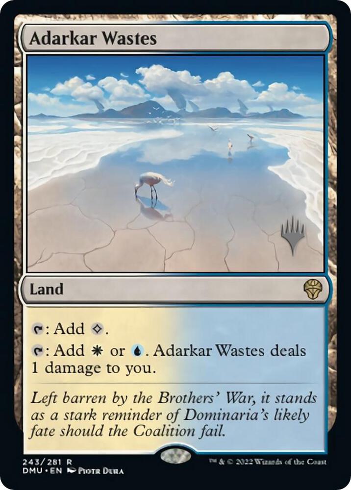 Adarkar Wastes 243 (Promo Pack: Dominaria United)  - Foil | Good Games Morley
