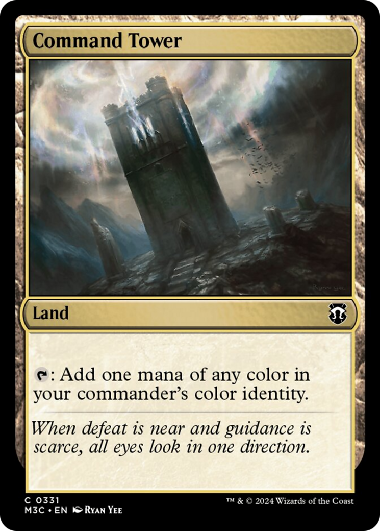 Command Tower (Ripple Foil) [Modern Horizons 3 Commander] | Good Games Morley