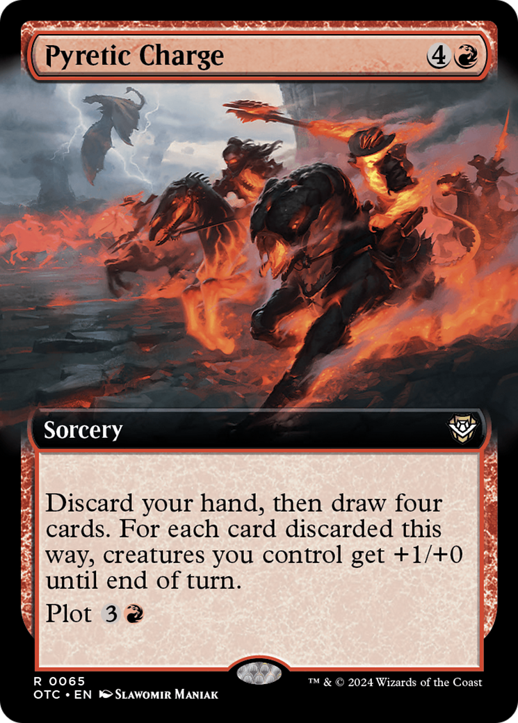 Pyretic Charge (Extended Art) [Outlaws of Thunder Junction Commander] | Good Games Morley