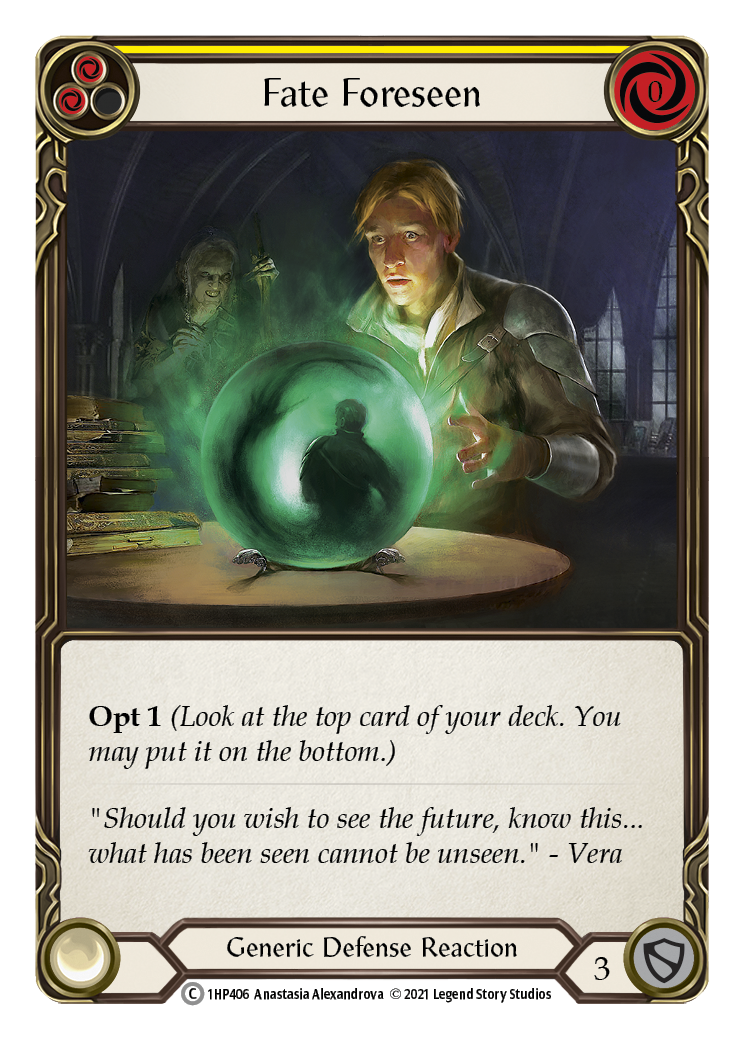 Fate Foreseen (Yellow) [1HP406] (History Pack 1) | Good Games Morley