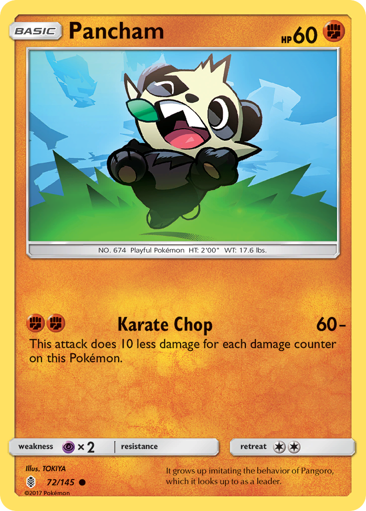 Pancham (72/145) [Sun & Moon: Guardians Rising] | Good Games Morley