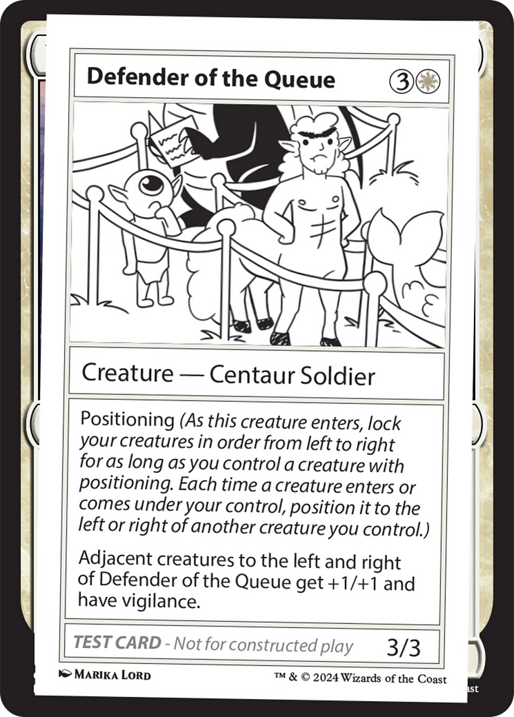 Defender of the Queue [Mystery Booster 2 Playtest Cards] | Good Games Morley