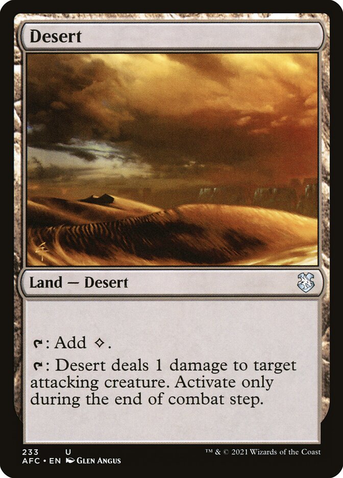 Desert 233 (Commander: Adventures in the Forgotten Realms)  | Good Games Morley