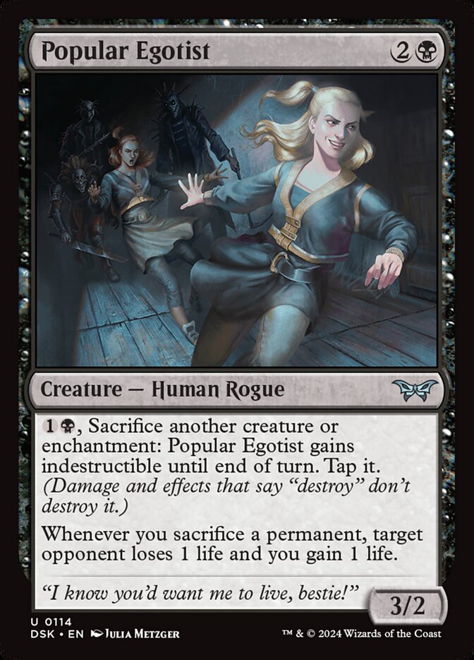 Popular Egotist 114/286 (Duskmourn: House of Horror)  - Foil | Good Games Morley