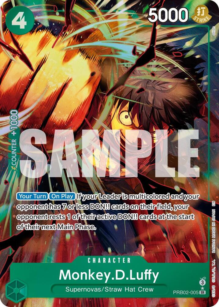Monkey.D.Luffy PRB02-005 (Premium Booster -The Best- Vol. 2)  - Alternate Art Foil | Good Games Morley