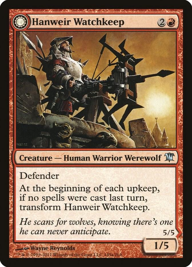Hanweir Watchkeep // Bane of Hanweir 145/264 (Innistrad)  - Foil | Good Games Morley
