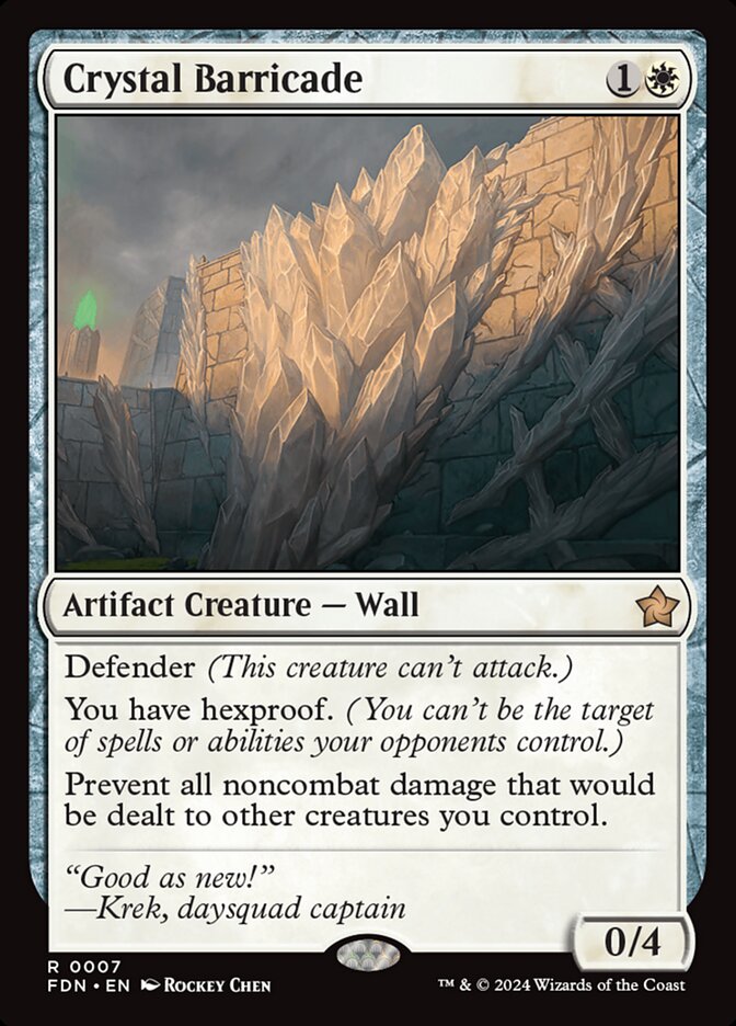 Crystal Barricade 7 (Foundations)  - Foil | Good Games Morley