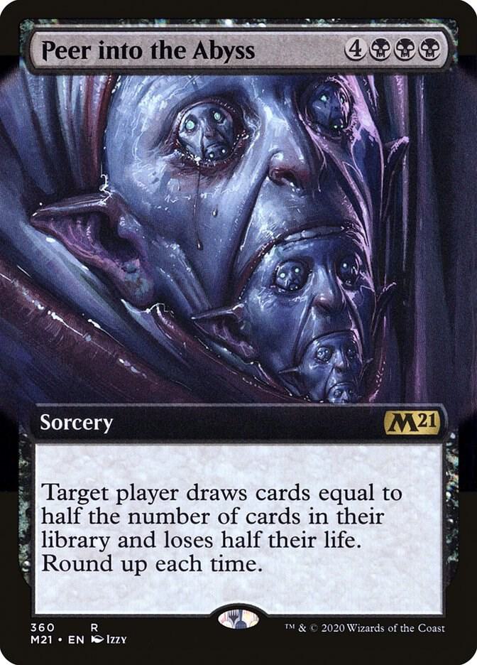 Peer Into the Abyss 360 (Core Set 2021)  - Extended Art | Good Games Morley