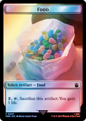 Horse // Food (0057) Double-Sided Token (Surge Foil) [Doctor Who Tokens] | Good Games Morley