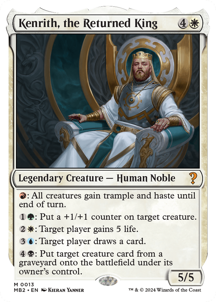 Kenrith, the Returned King (White Border) [Mystery Booster 2] | Good Games Morley