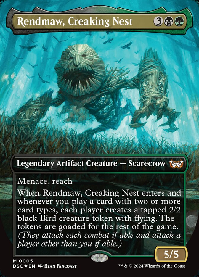 Rendmaw, Creaking Nest 5/40 (Commander: Duskmourn: House of Horror)  - Borderless Foil | Good Games Morley