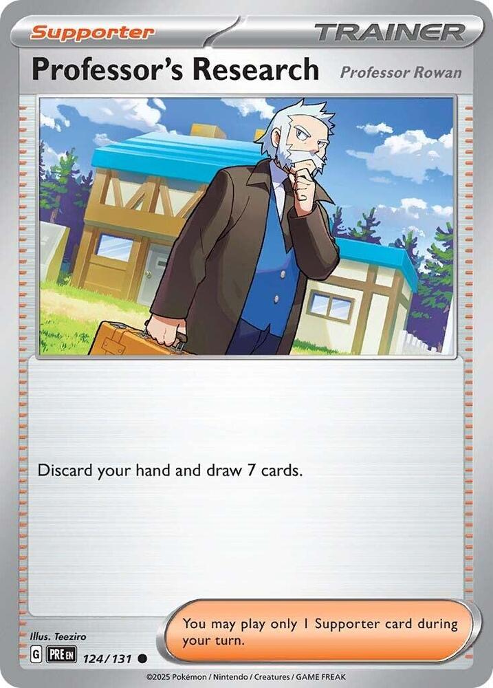 Professor's Research (124/131) [Professor Rowan] [Scarlet & Violet: Prismatic Evolutions] | Good Games Morley