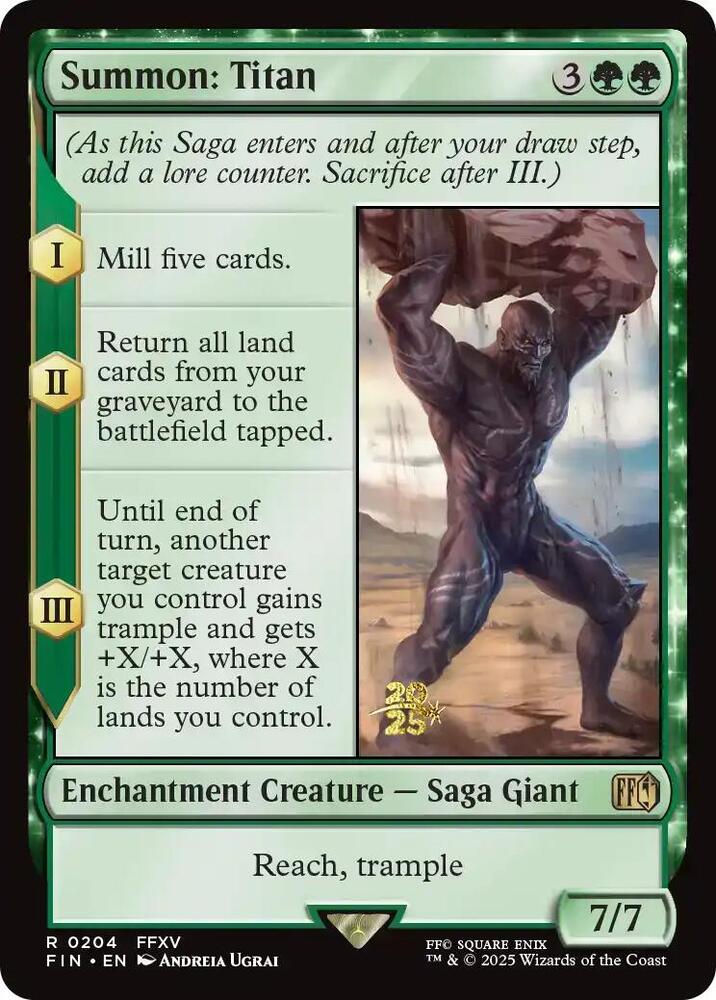 Summon Titan 204s/116 (Prerelease Cards)  - Foil | Good Games Morley