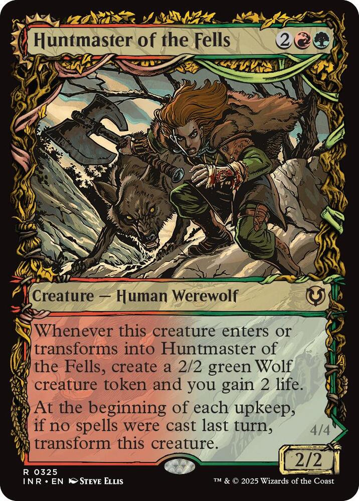 Huntmaster of the Fells // Ravager of the Fells 325/287 (Innistrad Remastered)  - Showcase Foil | Good Games Morley