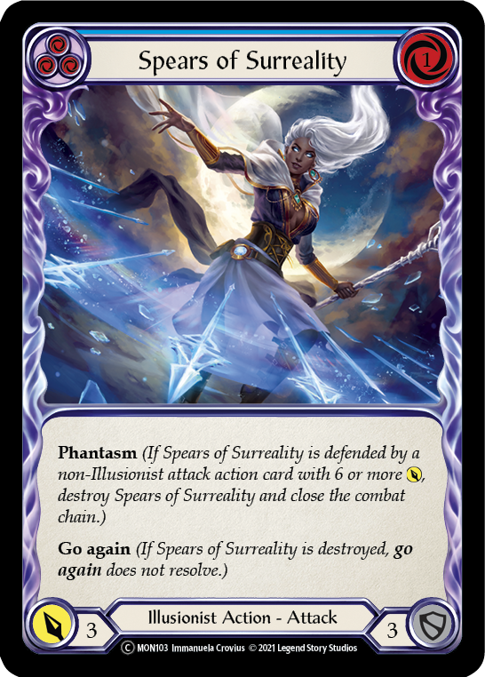 Spears of Surreality (Blue) [U-MON103] (Monarch Unlimited)  Unlimited Normal | Good Games Morley