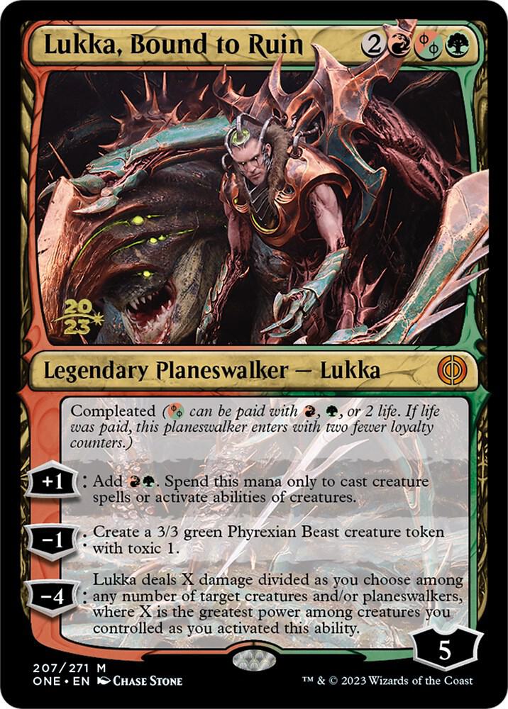 Lukka Bound to Ruin 207s/160 (Prerelease Cards)  - Foil | Good Games Morley