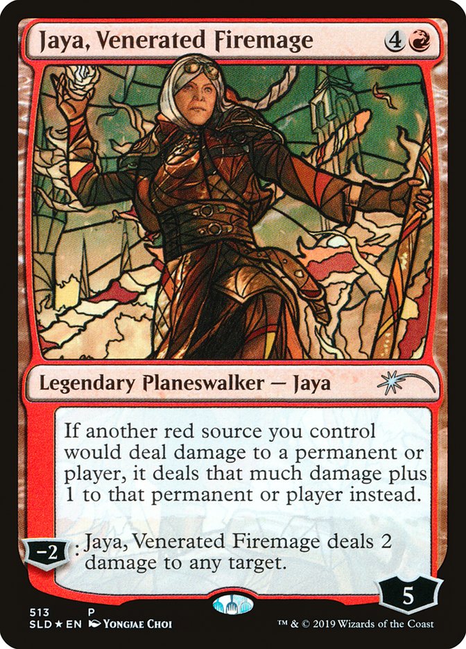Jaya, Venerated Firemage (Stained Glass) [Secret Lair Drop Promos] | Good Games Morley