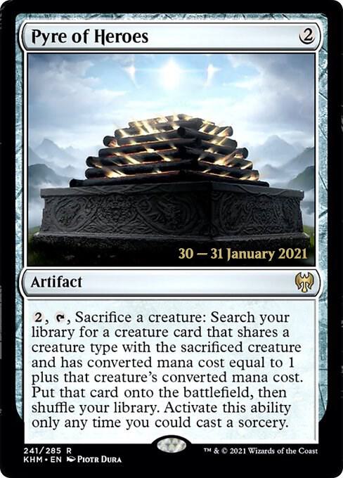 Pyre of Heroes 241s/1 (Prerelease Cards)  - Foil | Good Games Morley