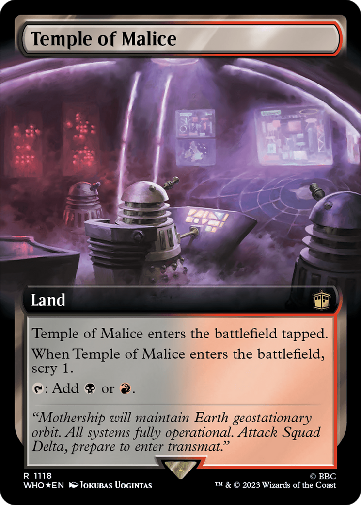 Temple of Malice (Extended Art) (Surge Foil) [Doctor Who] | Good Games Morley