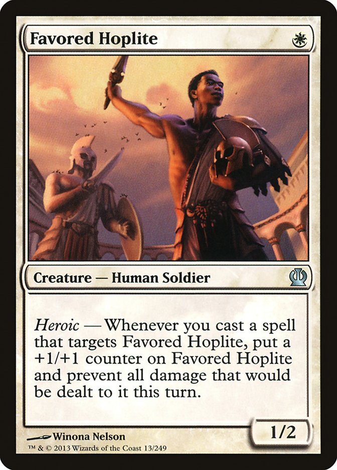 Favored Hoplite 13/249 (Theros)  - Foil | Good Games Morley