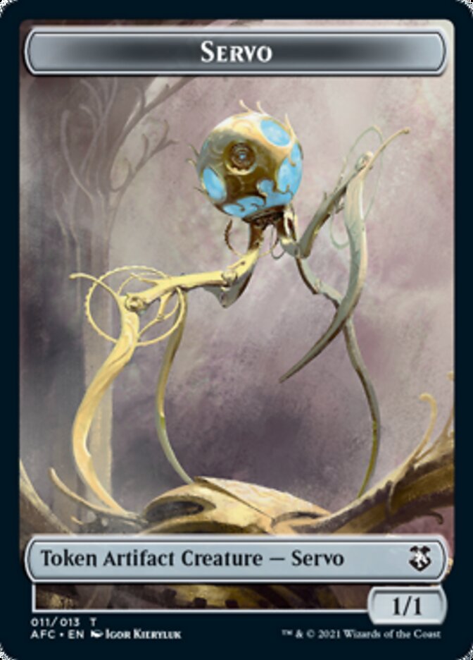 Servo // Treasure Double-Sided Token [Dungeons & Dragons: Adventures in the Forgotten Realms Commander Tokens] | Good Games Morley