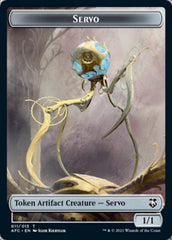 Servo // Zombie Double-Sided Token [Dungeons & Dragons: Adventures in the Forgotten Realms Commander Tokens] | Good Games Morley