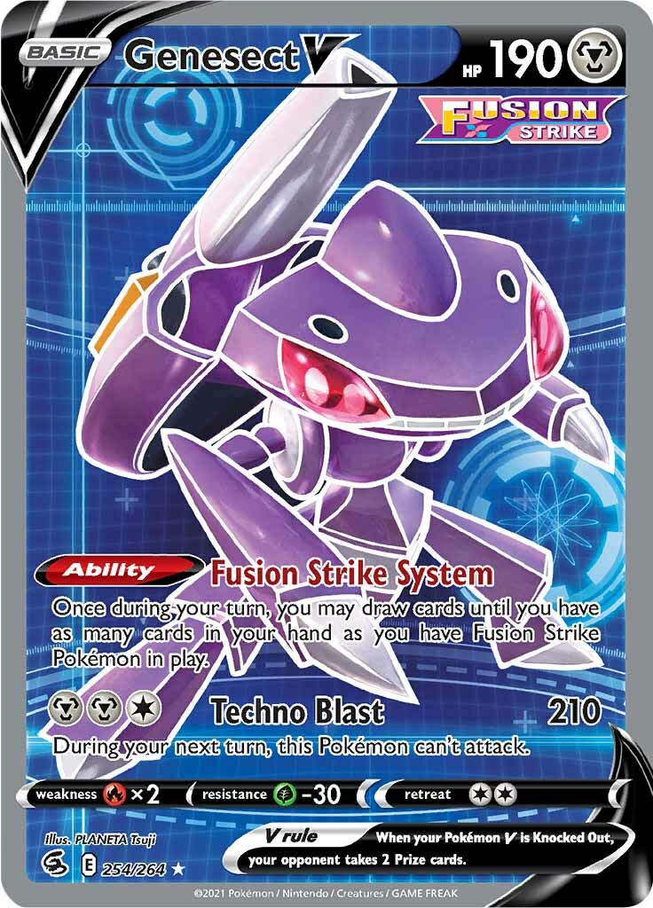 Genesect V (254/264) [Sword & Shield: Fusion Strike] | Good Games Morley
