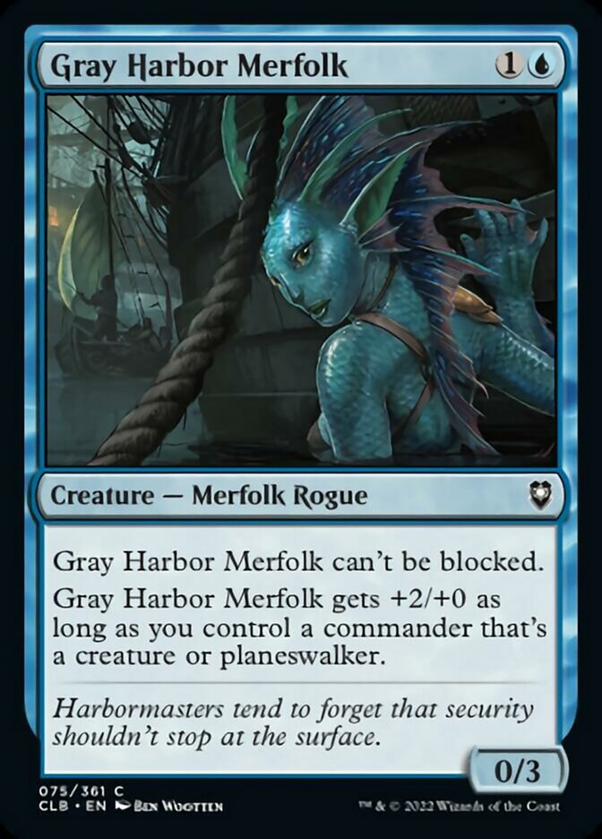 Gray Harbor Merfolk [Commander Legends: Battle for Baldur's Gate] | Good Games Morley