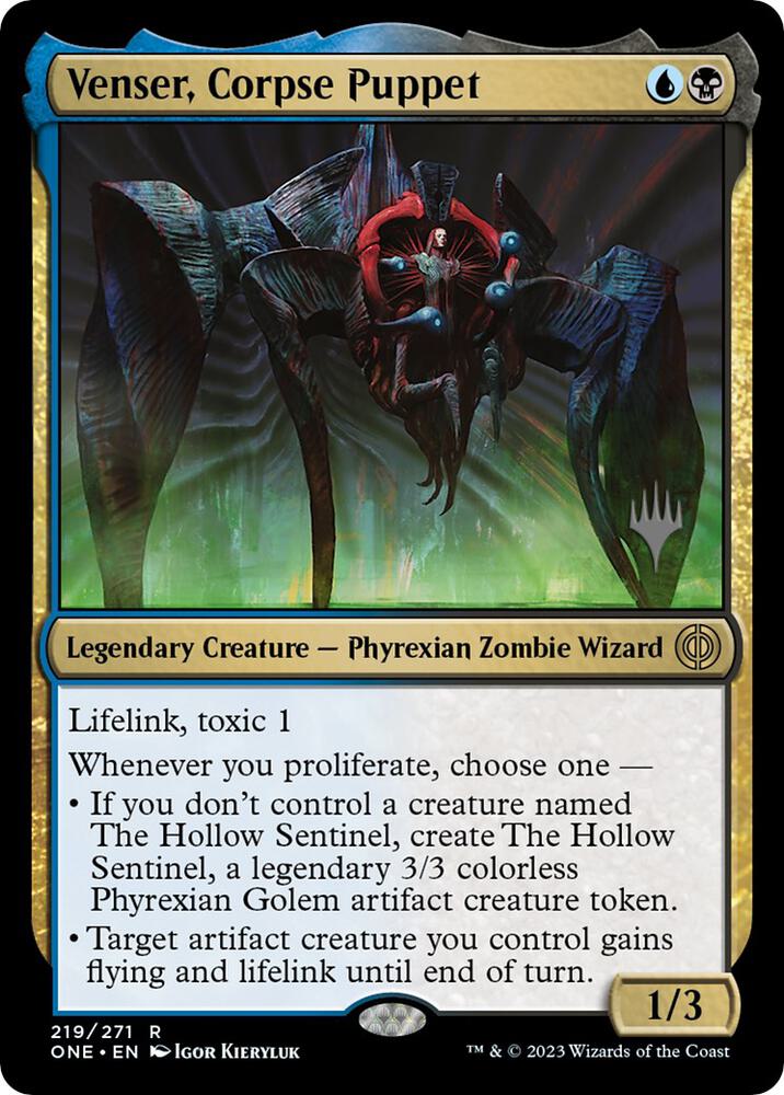 Venser Corpse Puppet 219 (Promo Pack: Phyrexia: All Will Be One)  | Good Games Morley