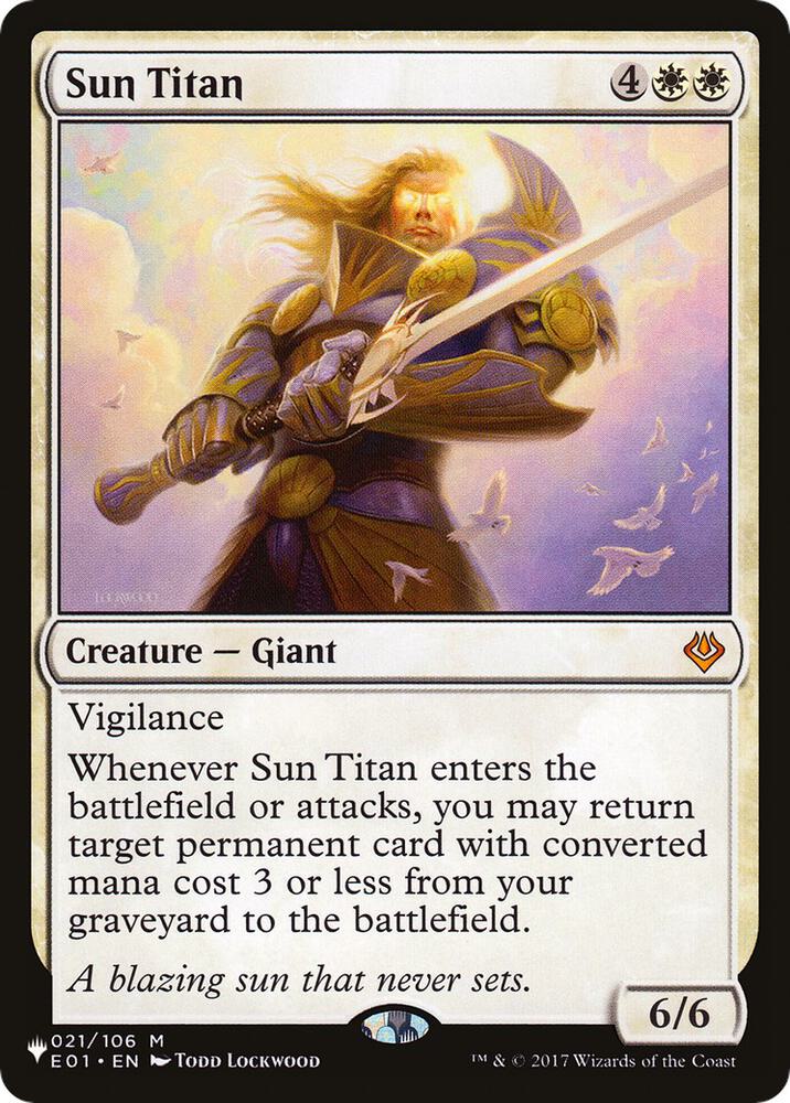 Sun Titan E01 E01-21/5075 (The List Reprints)  | Good Games Morley