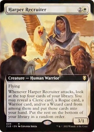 Harper Recruiter (Extended Art) [Commander Legends: Battle for Baldur's Gate] | Good Games Morley