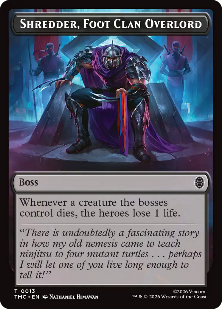 Shredder, Foot Clan Overlord [Teenage Mutant Ninja Turtles Commander Tokens] | Good Games Morley
