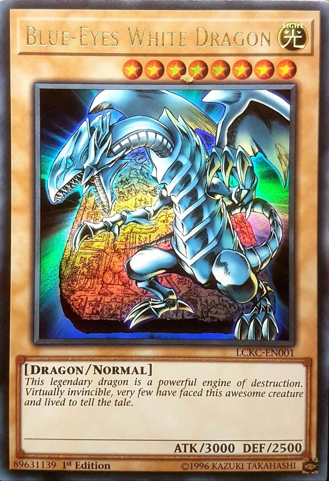 Blue-Eyes White Dragon (Version 4) [LCKC-EN001] Ultra Rare | Good Games Morley