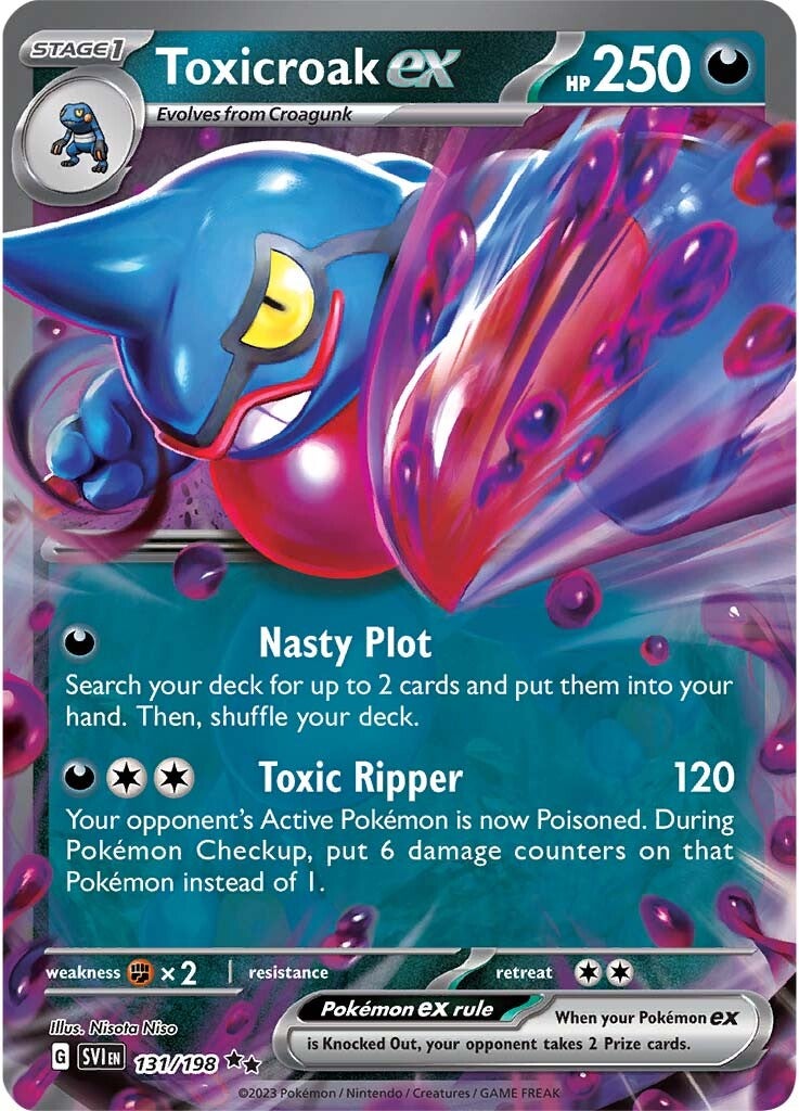 Toxicroak ex (131/198) [Scarlet & Violet: Base Set] | Good Games Morley